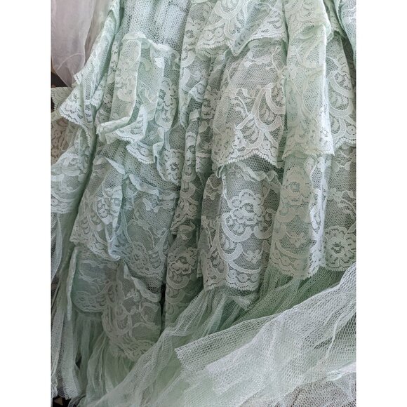 NWT LoveShackFancy Sharelle Gown mint blue SZ 4 Retail 895 - Picture 7 of 9